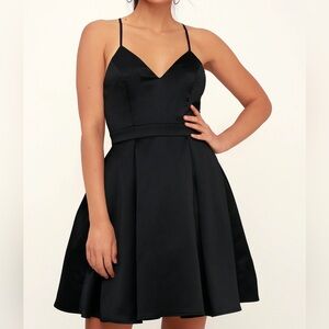 Lulu’s Be With You Black Skater Dress